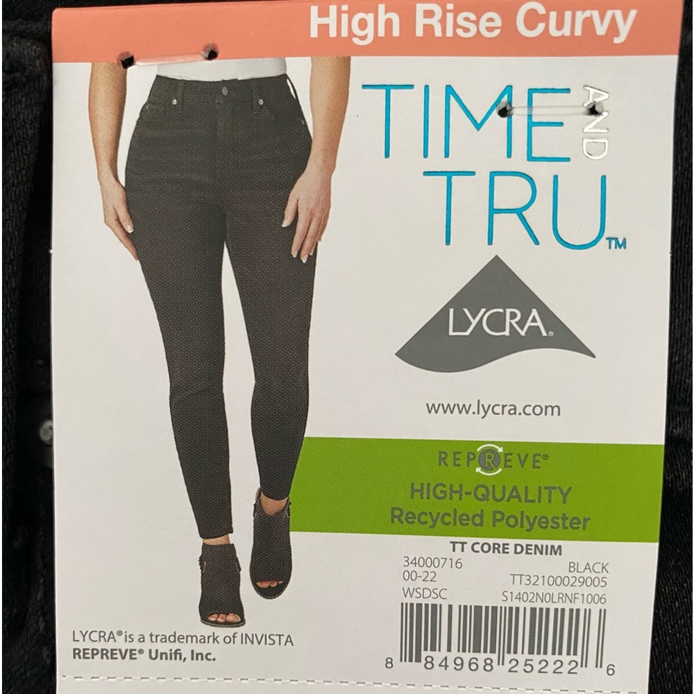 High Rise Curvy Jeans Women’s Size 14 Black Jeans - Picture 10 of 15